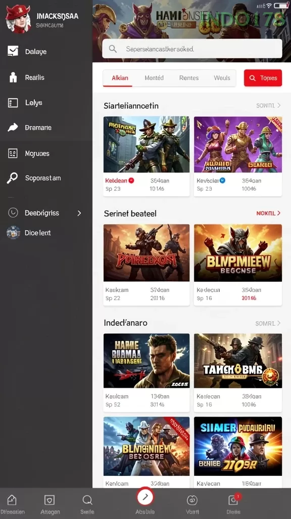 Cuplikan layar MACANTOGEL — halaman utama