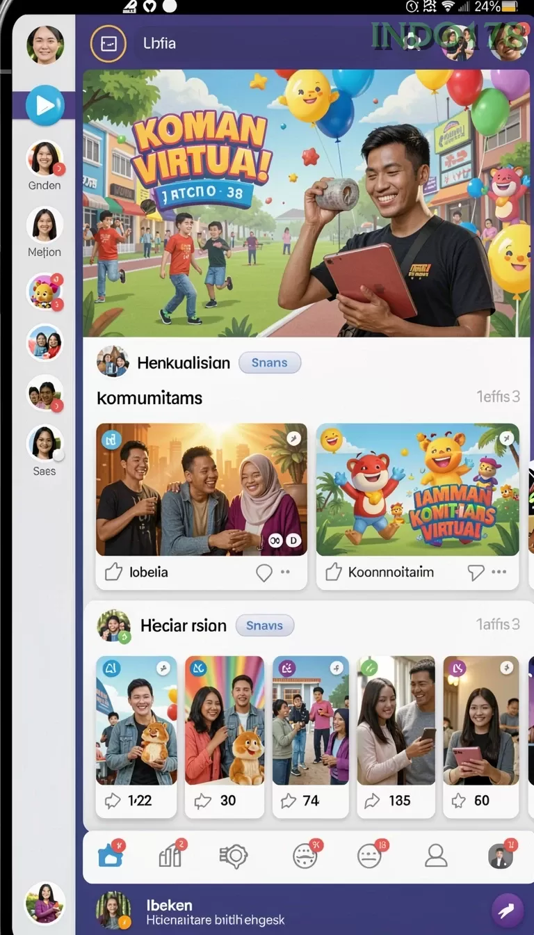 Cuplikan layar MACANTOGEL — menu navigasi